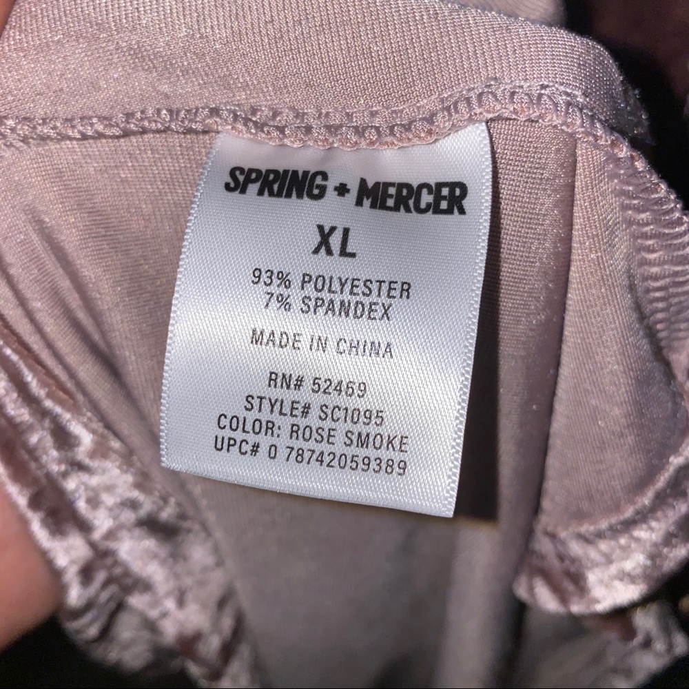 Spring & Mercer Velvet Legging Tee - Picture 3 of 5